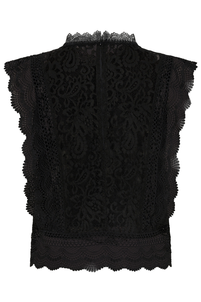 ONLKARO S/L LACE TOP WVN 15204604 BLACK